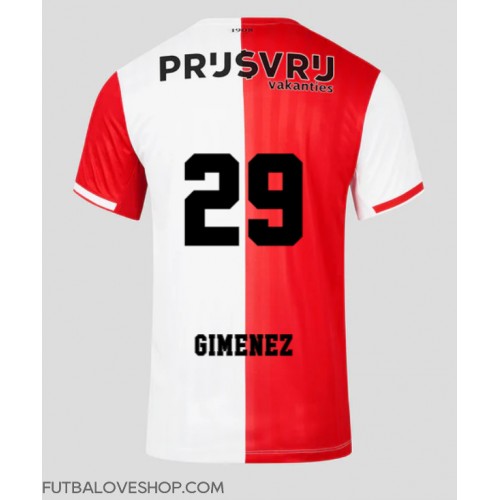 Dres Feyenoord Santiago Gimenez #29 Domáci 2023-24 Krátky Rukáv